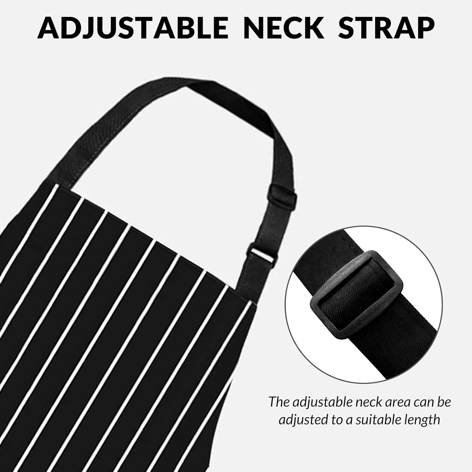 ATROPOS 2 Pieces Aprons for Women with Pockets, Aprons for Men, Womens Kitchen Apron, Cooking Apron Adjustable Bib Chef Apron(Unisex) - Image 4