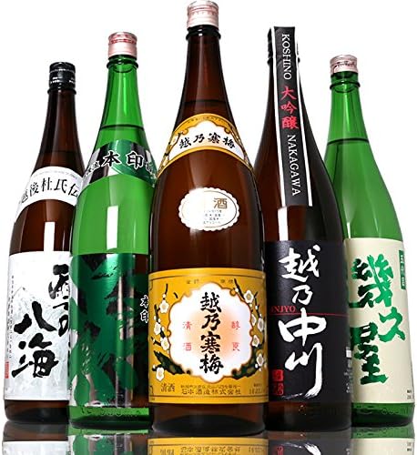 Amazon Co Jp 第44弾 越乃寒梅 大吟醸入り福袋 日本酒飲み比べセット1800ml 5本 越乃寒梅 中川大吟醸 潟本印 雪の八海 幾久屋 食品 飲料 お酒