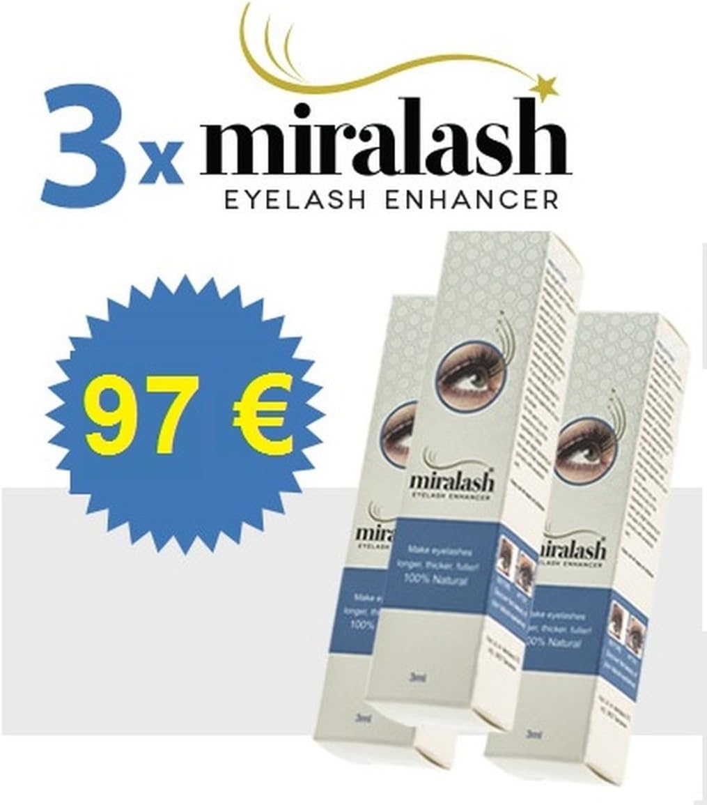 3x MIralash Eyelash Enhancer 3ml Eyelash Growth
