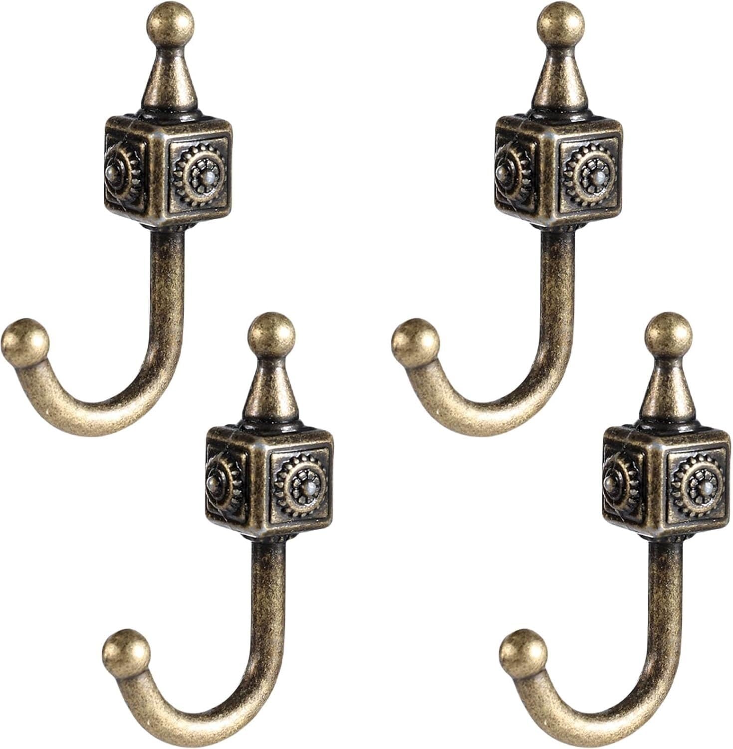 PAQWTYB Hooks, 10 Pack Wall Hook Single-Hole Zinc Alloy Small