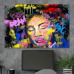 SIGNWIN Framed Canvas Wall Art African American Black...