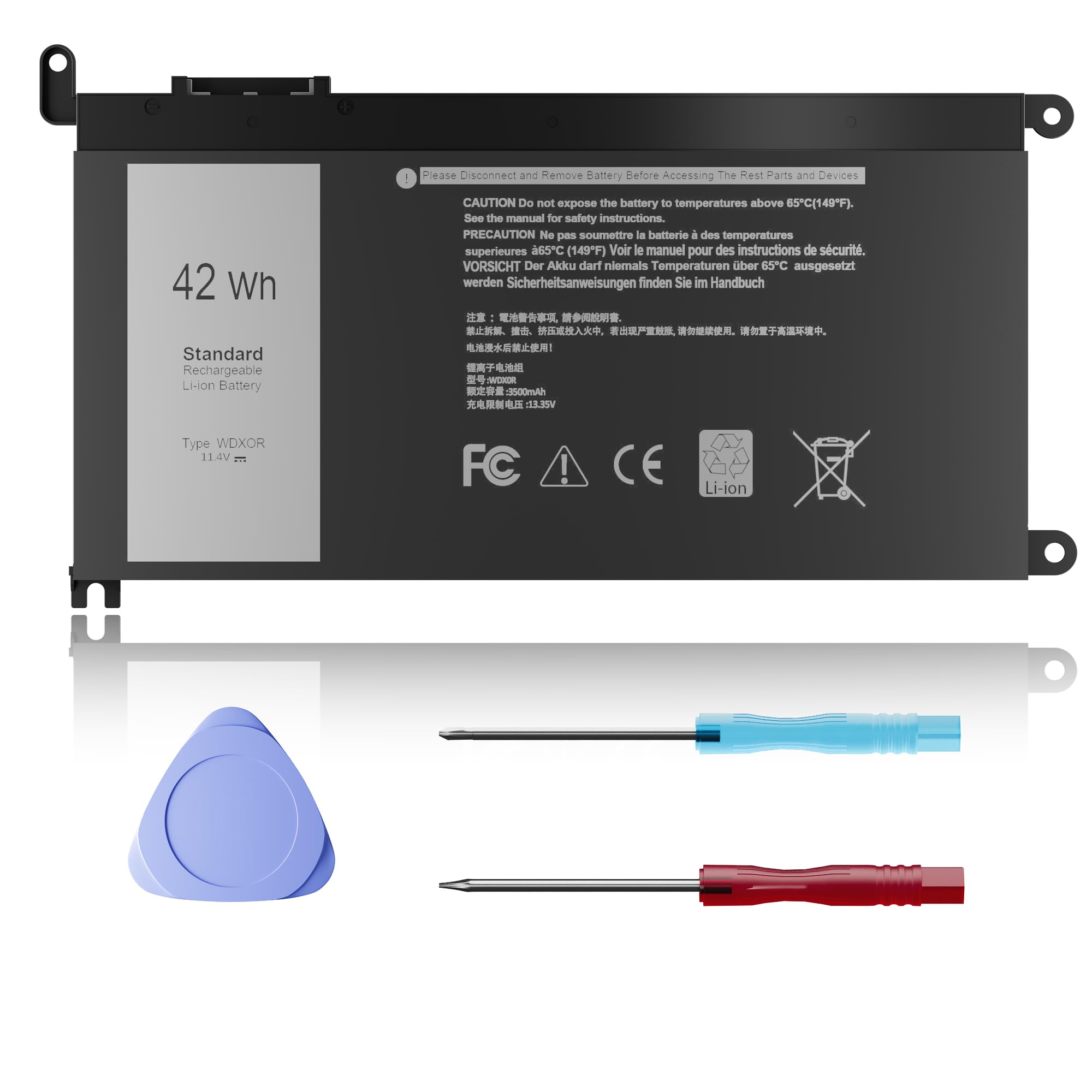 Amazon.com: 42wh WDXOR Laptop Battery for Dell Inspiron 13 15 5000