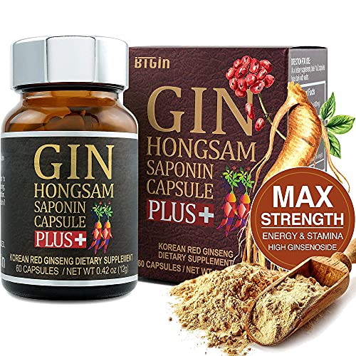 Korean Red Ginseng Extract 3000Mg And Capsules Bundle - Saponin Hanppuri + Gin Hongsam - Natural Energy Supplements For Immune Support, Stress Relief, Focus & Mental Clarity With Ginsenoside Rg3 #TOP1
