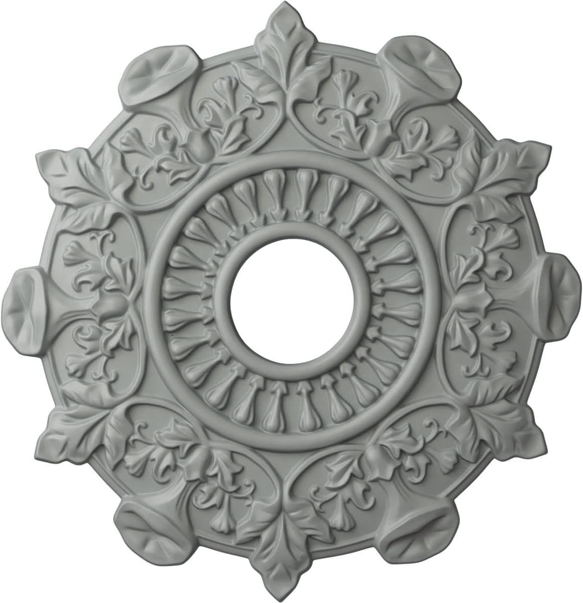 17 1/2"OD x 4"ID x 1"P Preston Ceiling Medallion (Fits Canopies up to 4")