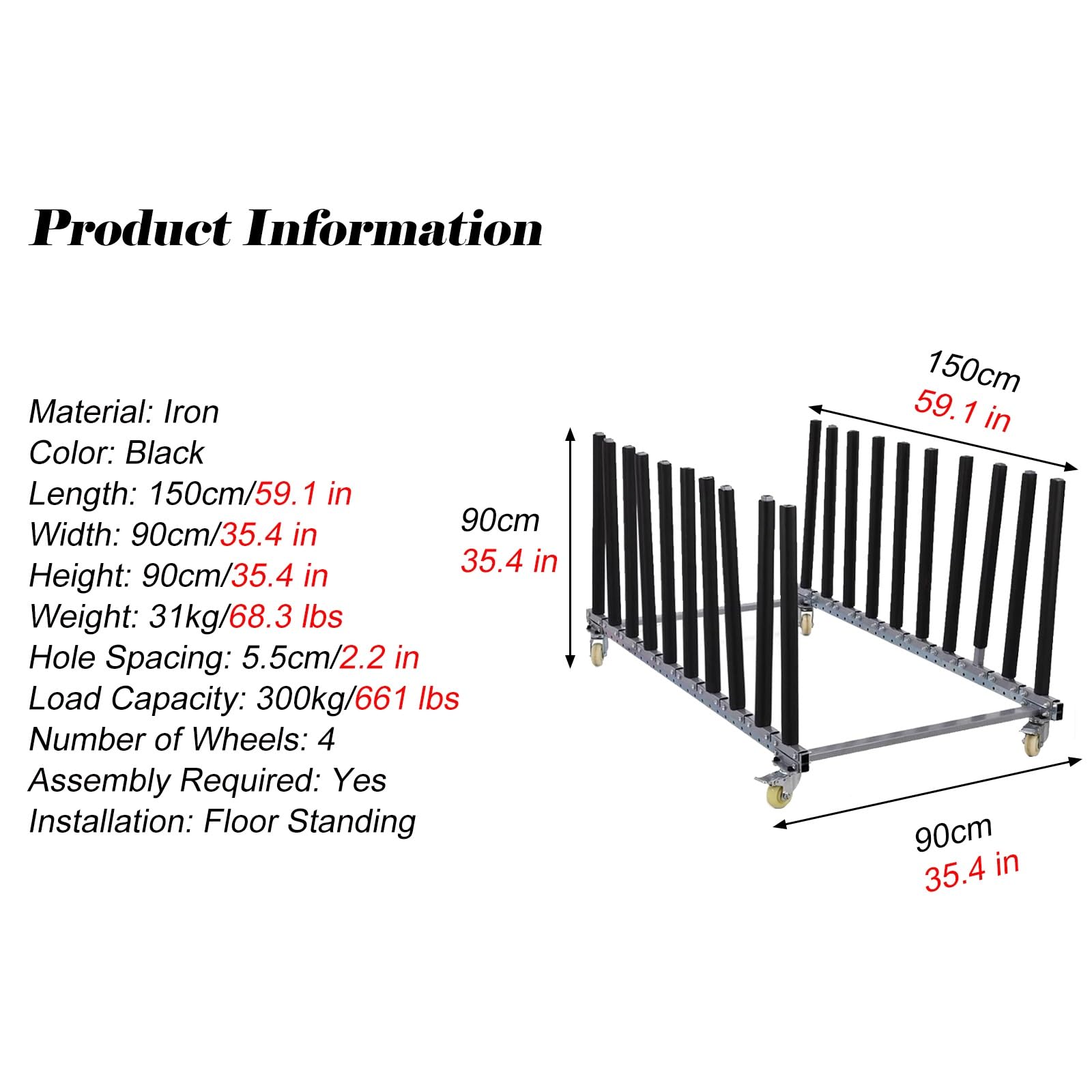 Repair Shops/Garages/Workshops Auto Pating Rack, Black Adjustable Paint Stands Auto Body with Swivel Caster, Heavy Duty Mobile Automotive Paint Stand