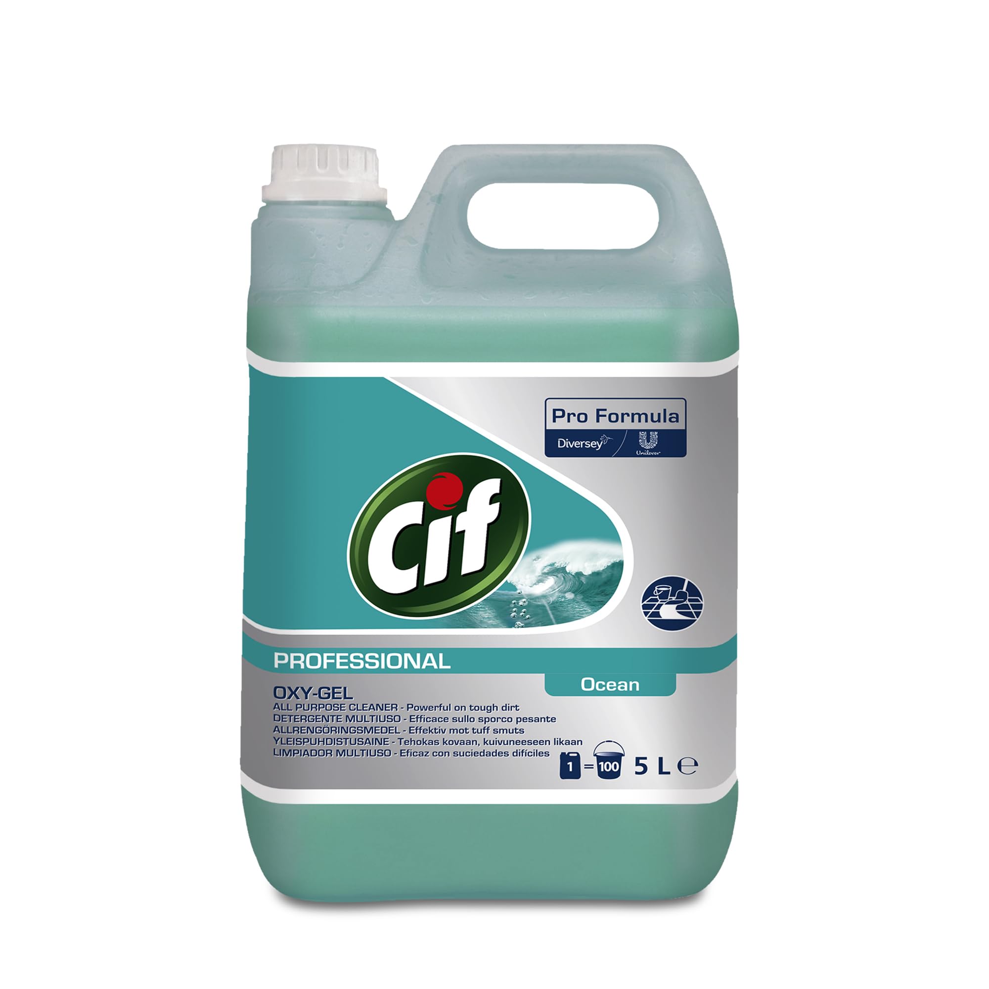 Cif Profesional 7517870, Fórmula Oxygen Ocean, 5L (Pack de 2)