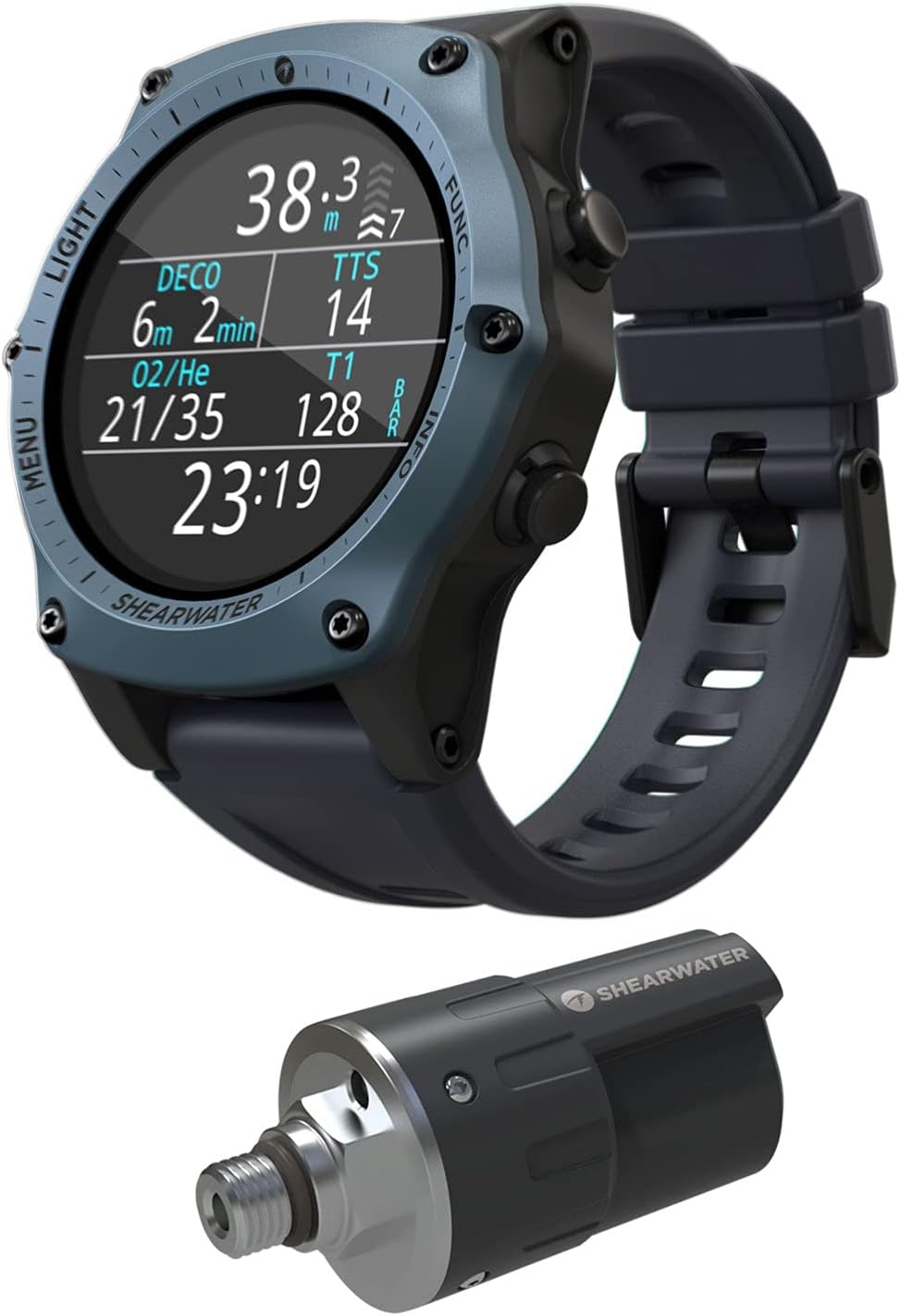 Teric Wrist Dive Computer with Transmitter - Blue