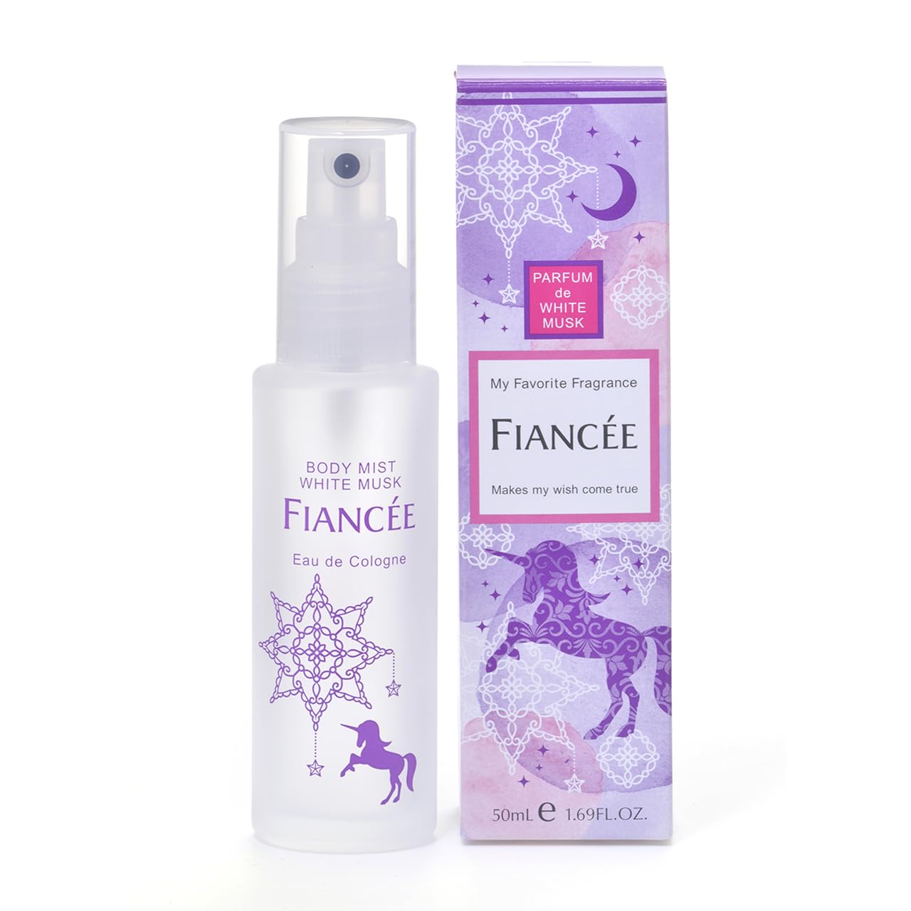 フィアンセ ボディミスト ホワイトムスク 50ml クセになる 大人っぽいホワイトムスクの香り