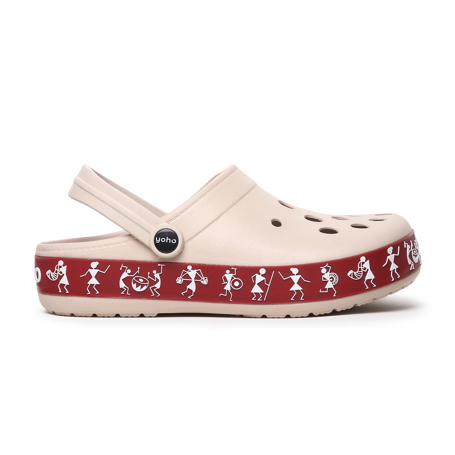 Hacker Clogs for Women | All-Day Comfort | Vibrant Style | Easy Care | Unique Tribal Print | Indoor-Outdoor Versatility