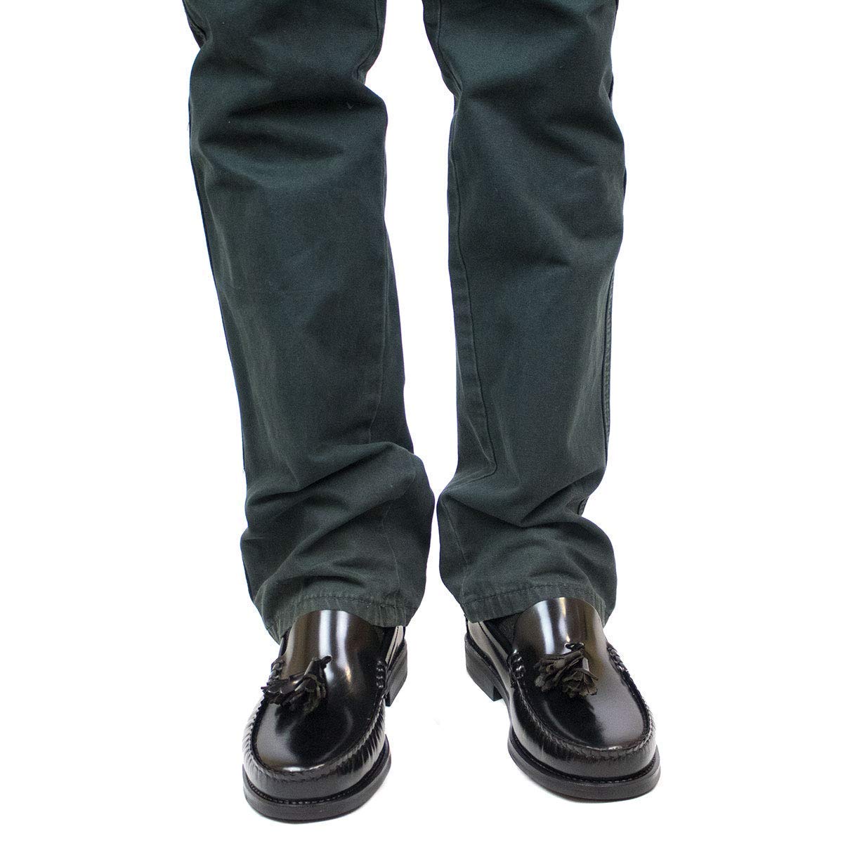 Mocasin de Piel para Hombre. Hechos en España. Zapato Clasico Antifaz y Borlas para Caballero. Piso de Goma Muy Flexible. Piel Florentic Antiarrugas