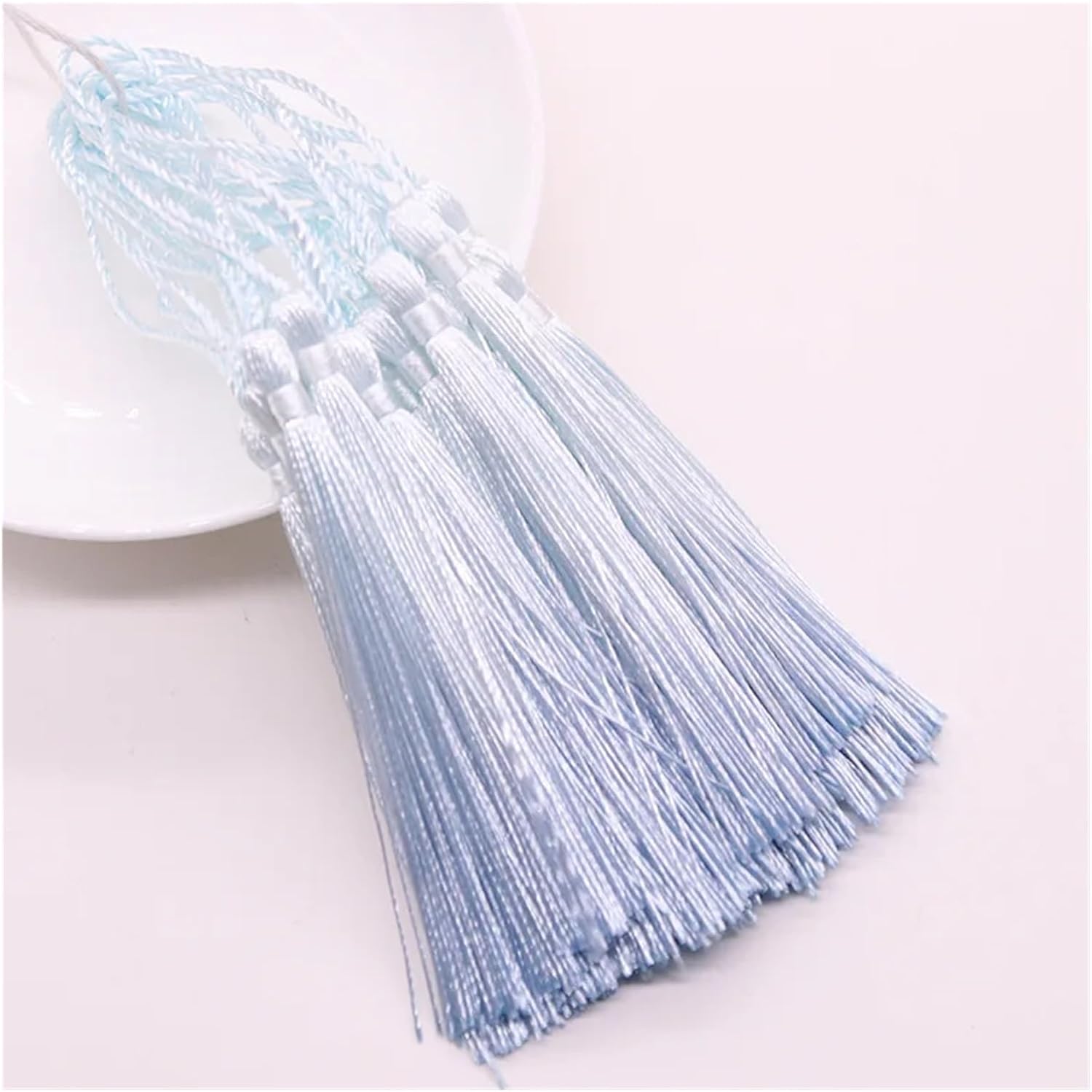 Bookmark Tassel Gradient 13cm Tassels for Crafts Polyester Silk Tassel Fringe Crafts Jewelry DIY Sewing Clothing Pendant Decor Bookmark for DIY Projects(15,16pcs)