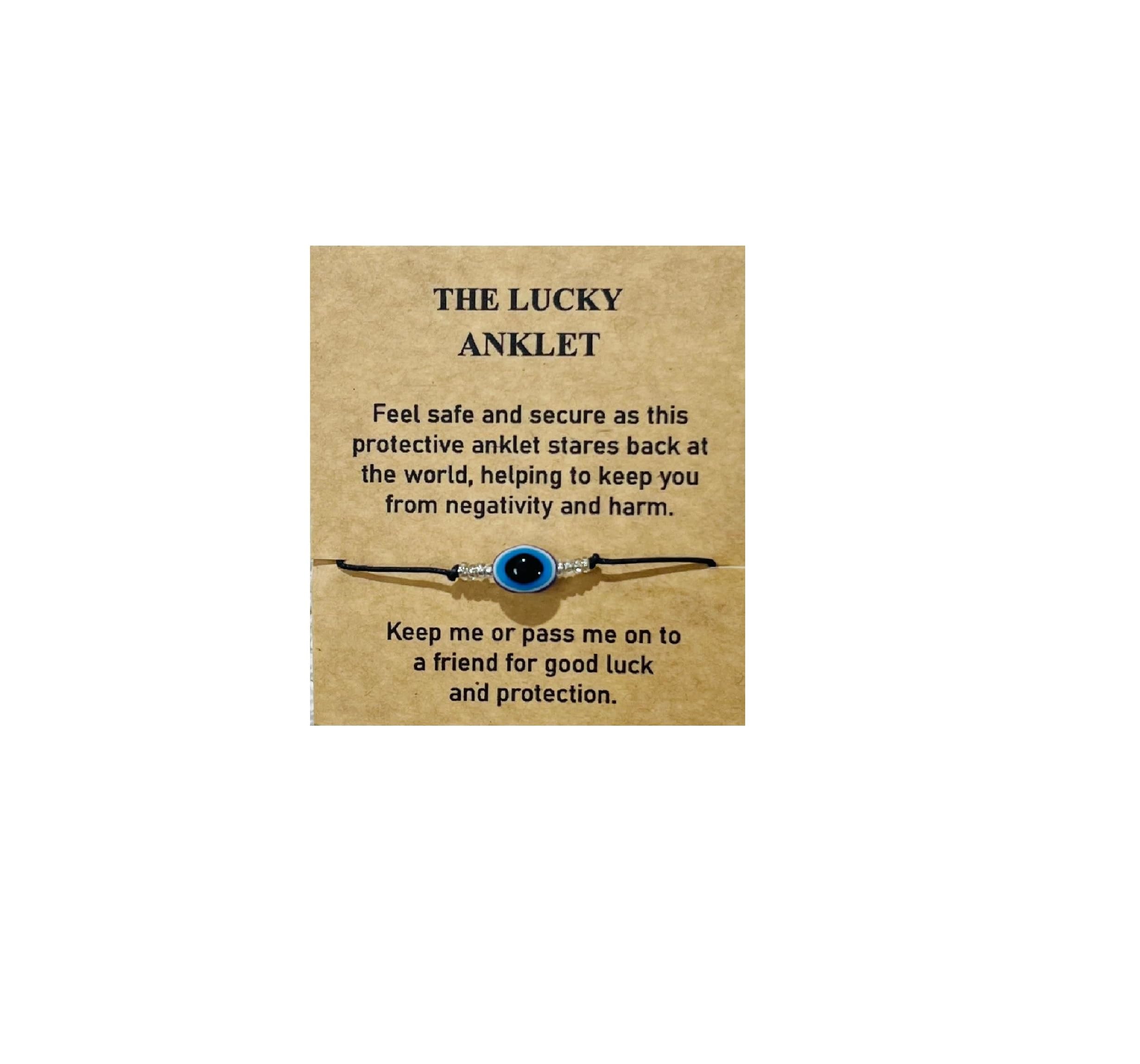 MS ORGANICS Evil Eye Adjustable Anklet Bracelet Black Braided Foot Chain for Women and Girls kids baby, Free size black thread anklet (Pack of 1) (B0DD5FTQ1R) Amazon Price History, Amazon Price Tracker