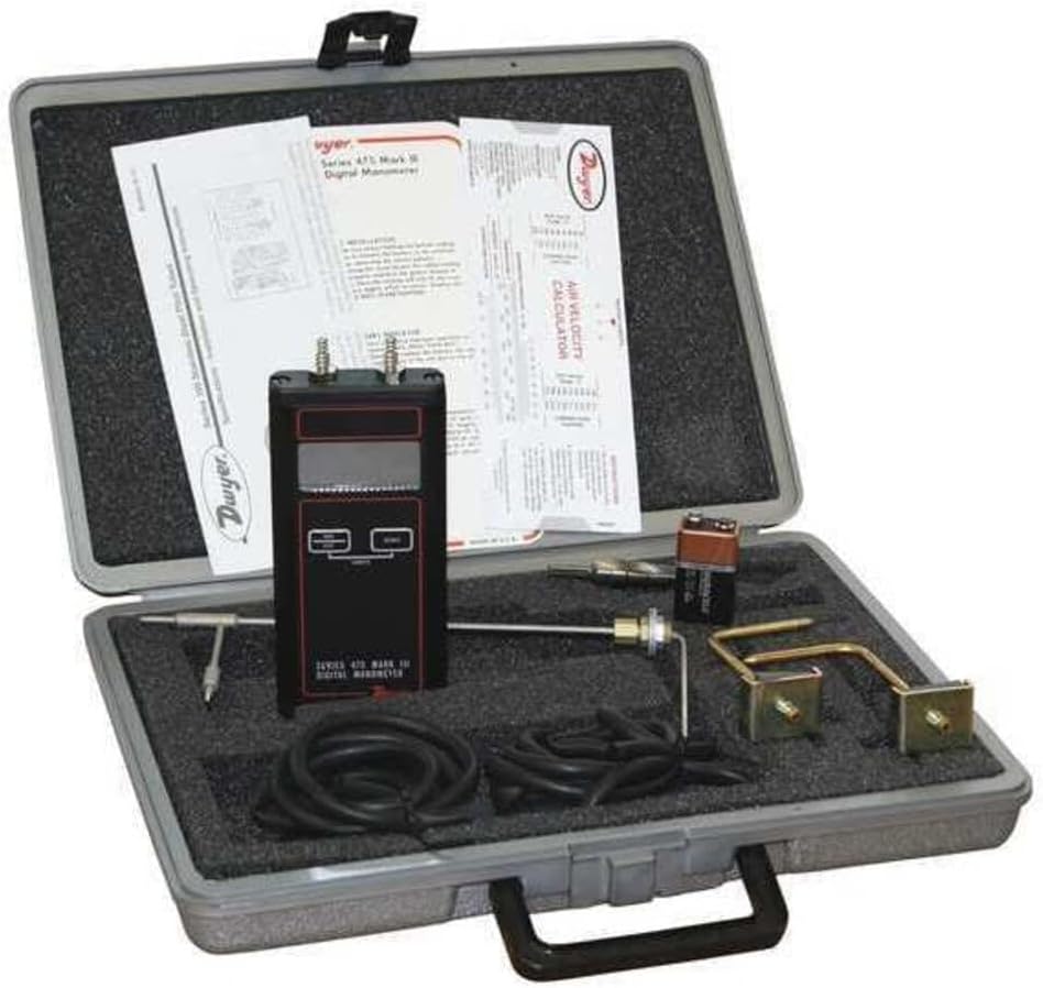 Air Velocity Kit,Digital,40.00 In WC