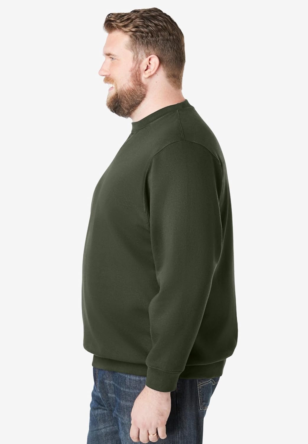 KingSize Men's Big & Tall Fleece Crewneck Sweatshirt