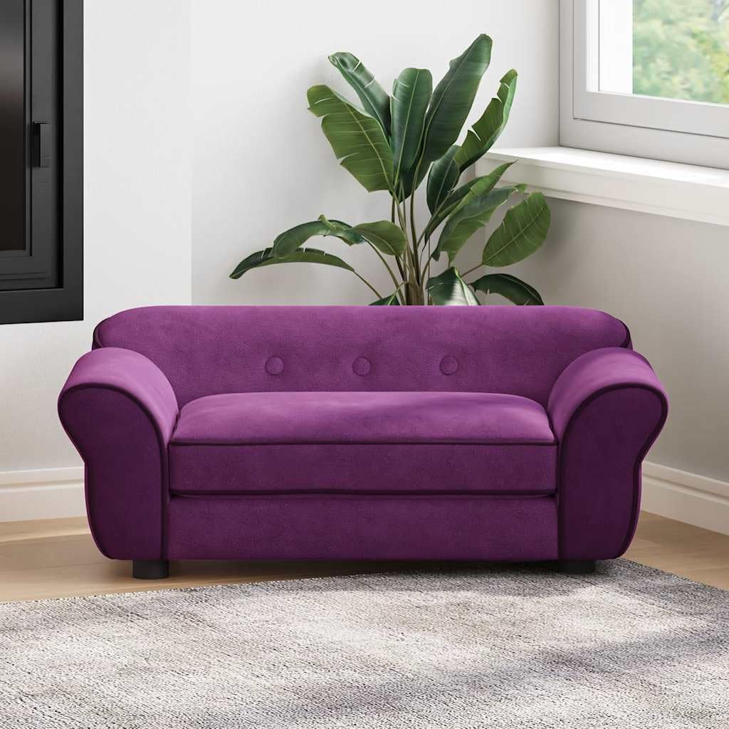 vidaXL Hundesofa Burgunderrot 72x45x30cm Plüsch Hundebett Hundecouch Katzen