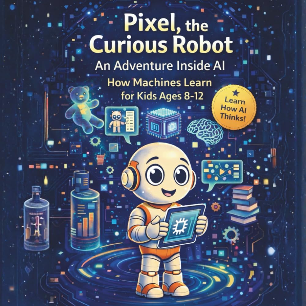 Pixel, the Curious Robot: An Adventure Inside AI: How Machines Learn for Kids Ages 8–12