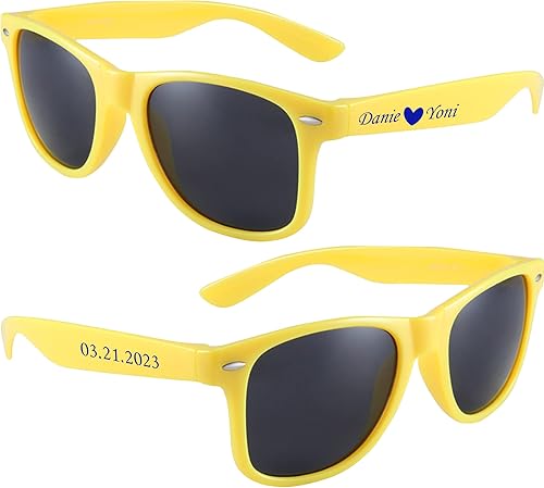 Miniatura 8 de DFDG Gafas de sol de boda personalizadas, gafas de sol personalizadas para invitados, cumpleaños y despedida de soltero