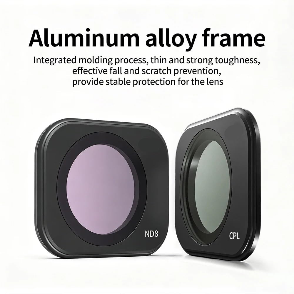 Compatibile con DJI Lito 1 Kit filtri obiettivo | Vetro ottico, immagine HD, riduzione luce(ND64)