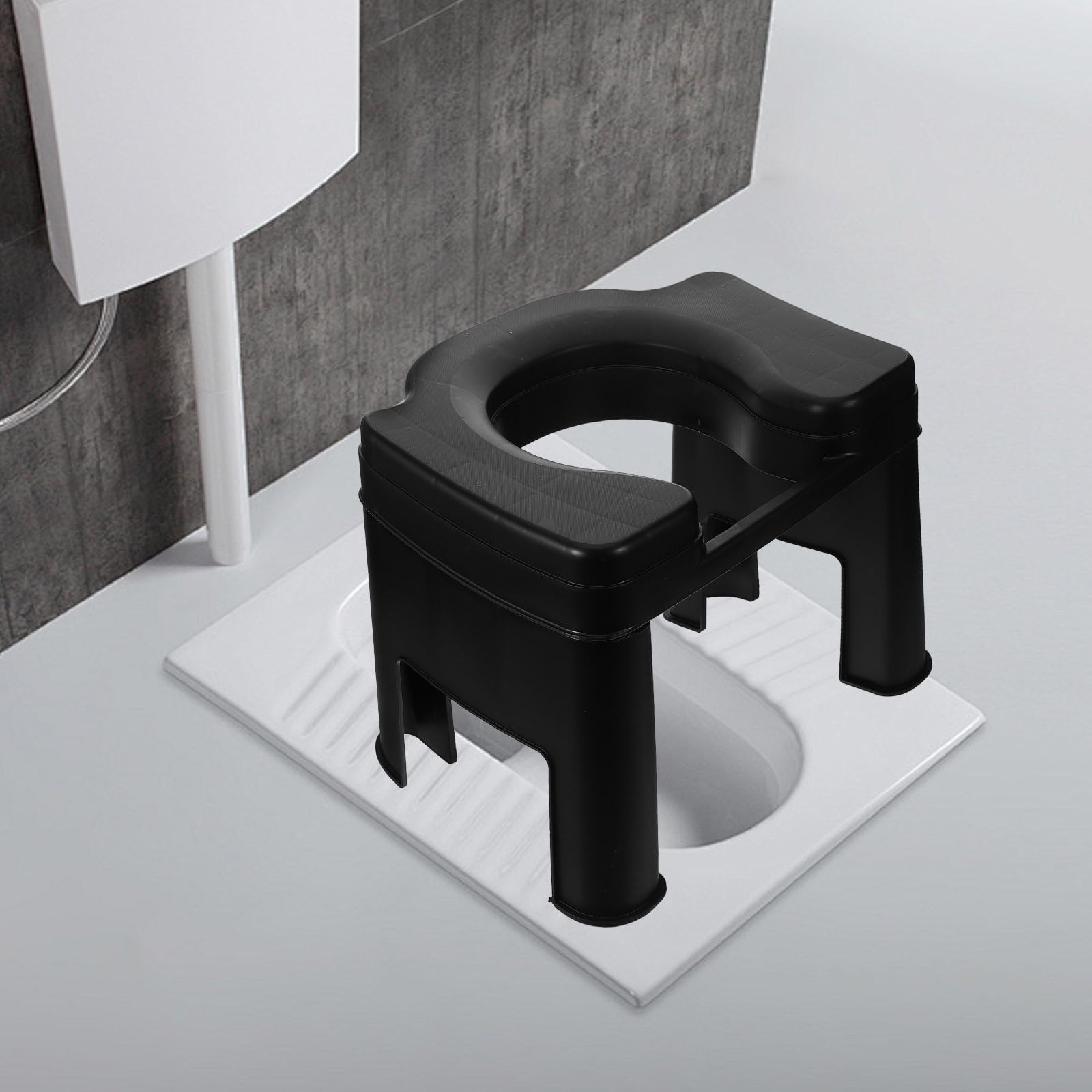 Toilettenhocker 26,5cm Pp Kunststoff Stabil Rutschfest Multifunktionaler Badezimmer Fußhocker für Alltagshilfen und Ältere Nutzer
