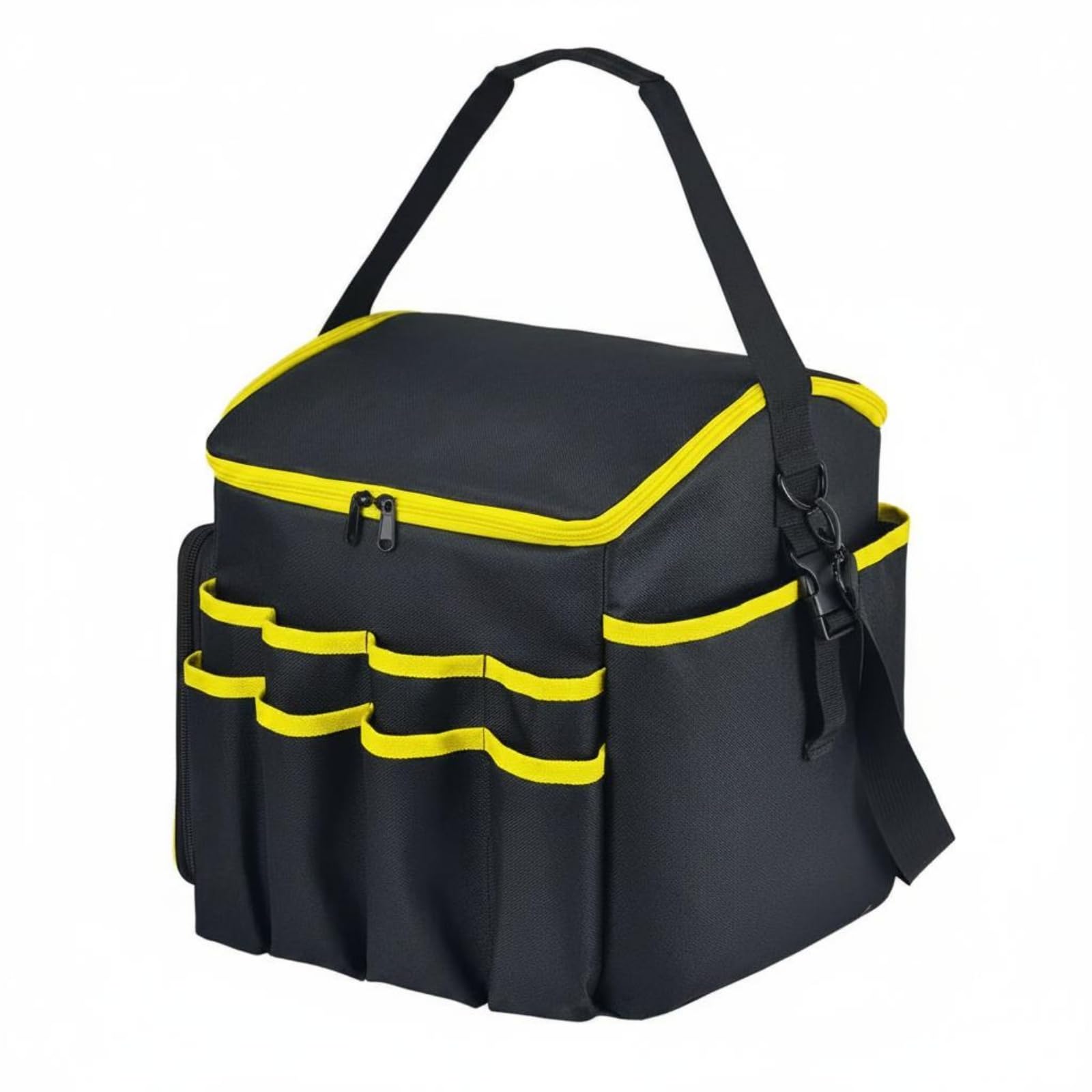 MagiDeal Borsa Porta Attrezzi Portatile Borsa Utensili Borsa da Lavoro Astuccio Organizzatore con Cerniere E Patte di Protezione Separazione Flessibile per