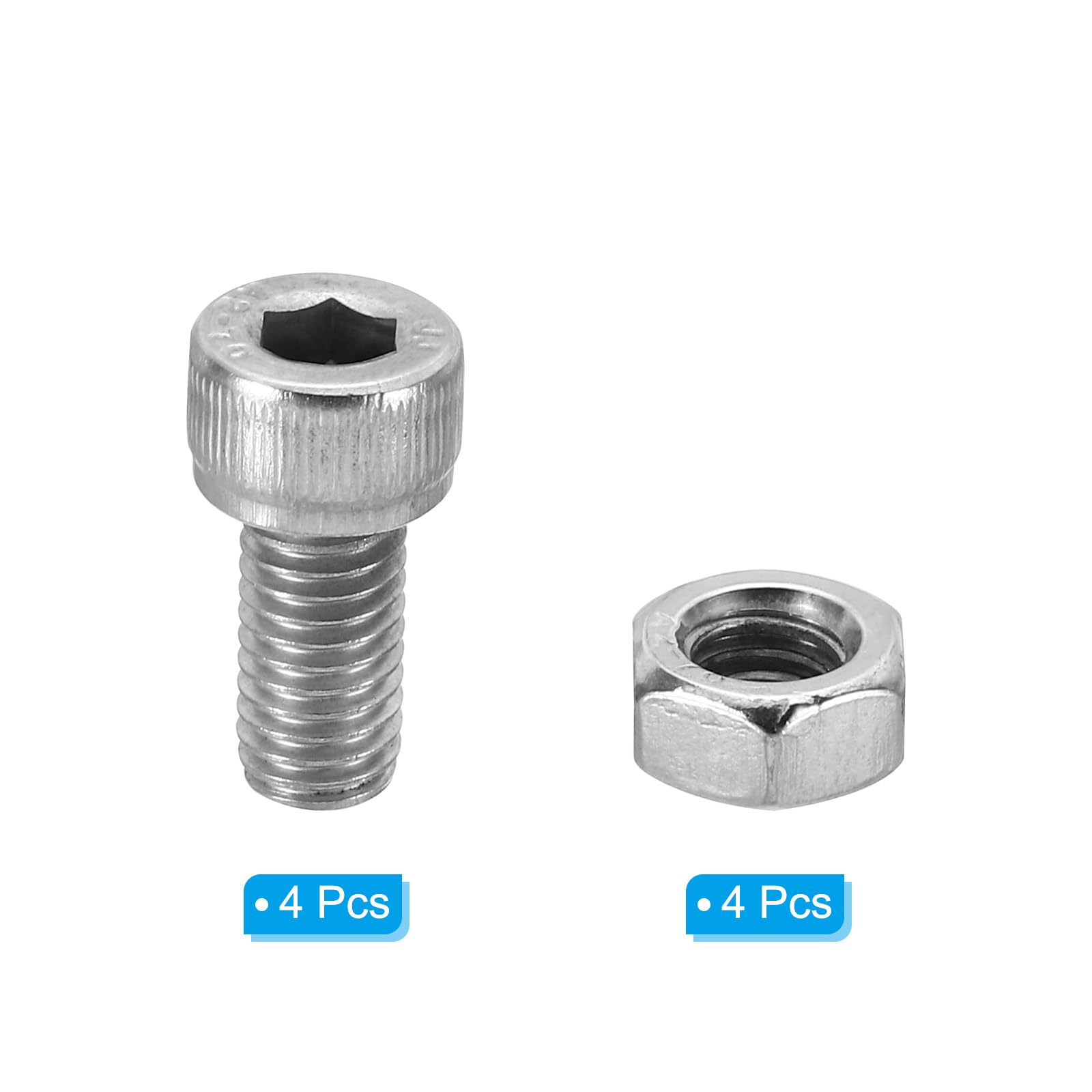 PATIKIL M8x16mm 304 Stainless Steel Hollow Bolt - Image 3