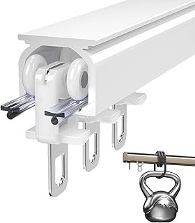 Aluminum Ceiling Curtain Track, Ceiling Curtain Track, Ceiling Track Ceiling Mount for Curtain Rail Ceiling Curtain Track Straight Curtain Track Glider Rail Hospital Ceiling Track for Curtains (Color