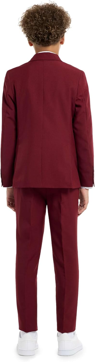 Opposuits Teen Boys Suit Set - Slim Fit Kids Formal Outfit with Blazer Pants Tie – Wedding, Easter, Prom, Ring Bearer, Party