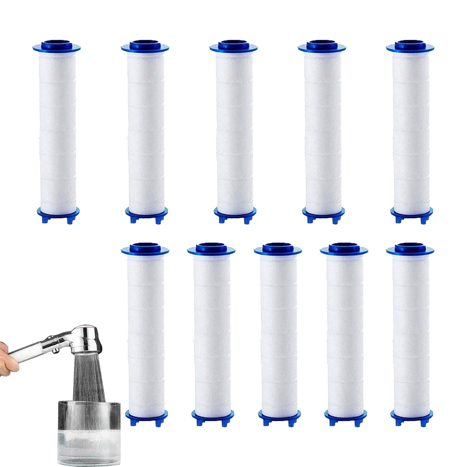 Filtro doccia – Cartuccia filtro addolcitore per soffione doccia – versatile ed efficiente filtrazione spray per soffione doccia, rimuove sedimenti e particelle nocive