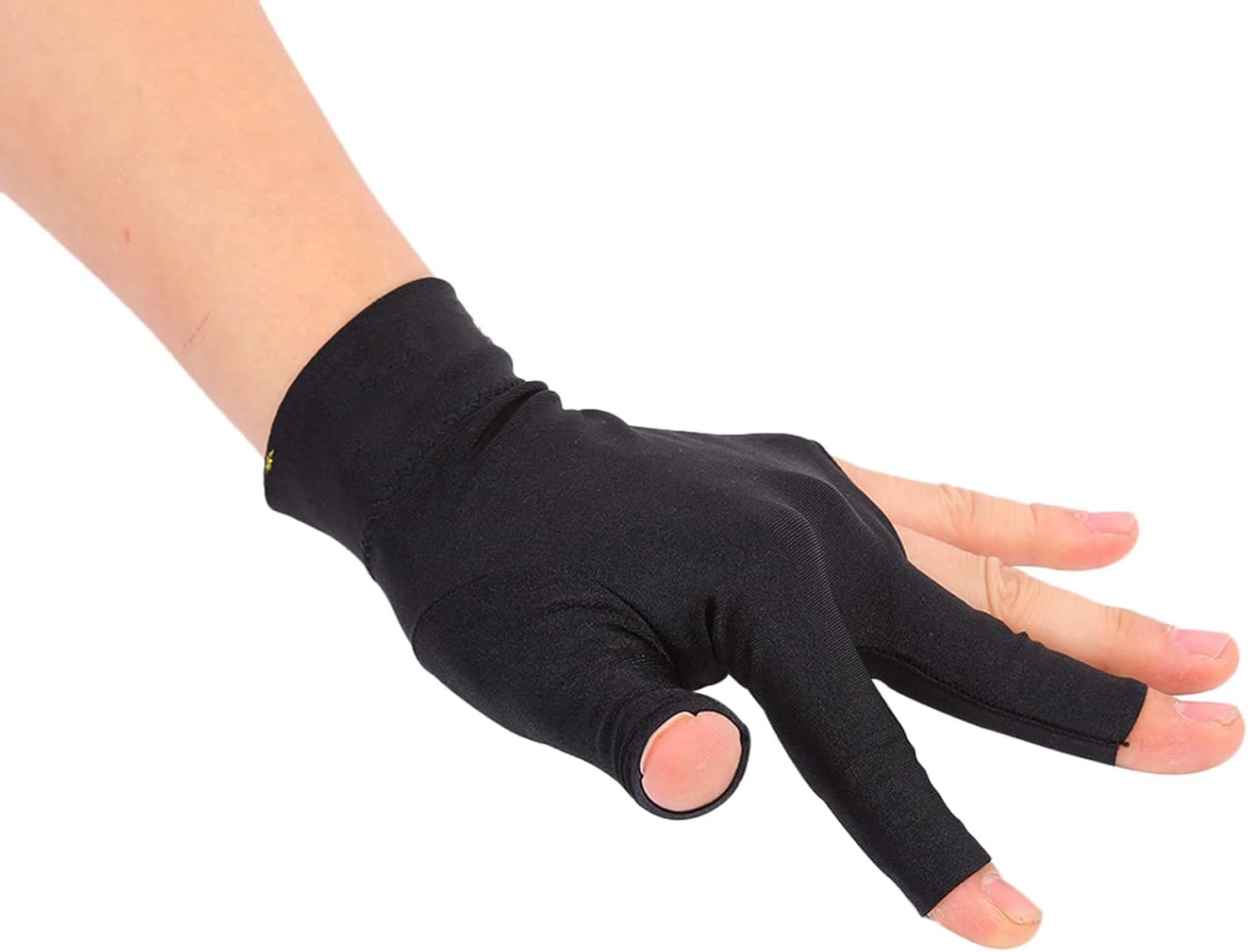 Billiards Glove 2 PCS Snooker Shooter Cue Pool Gloves Left Hand Open 3 Finger Spandex Glove : Sports & Outdoors
