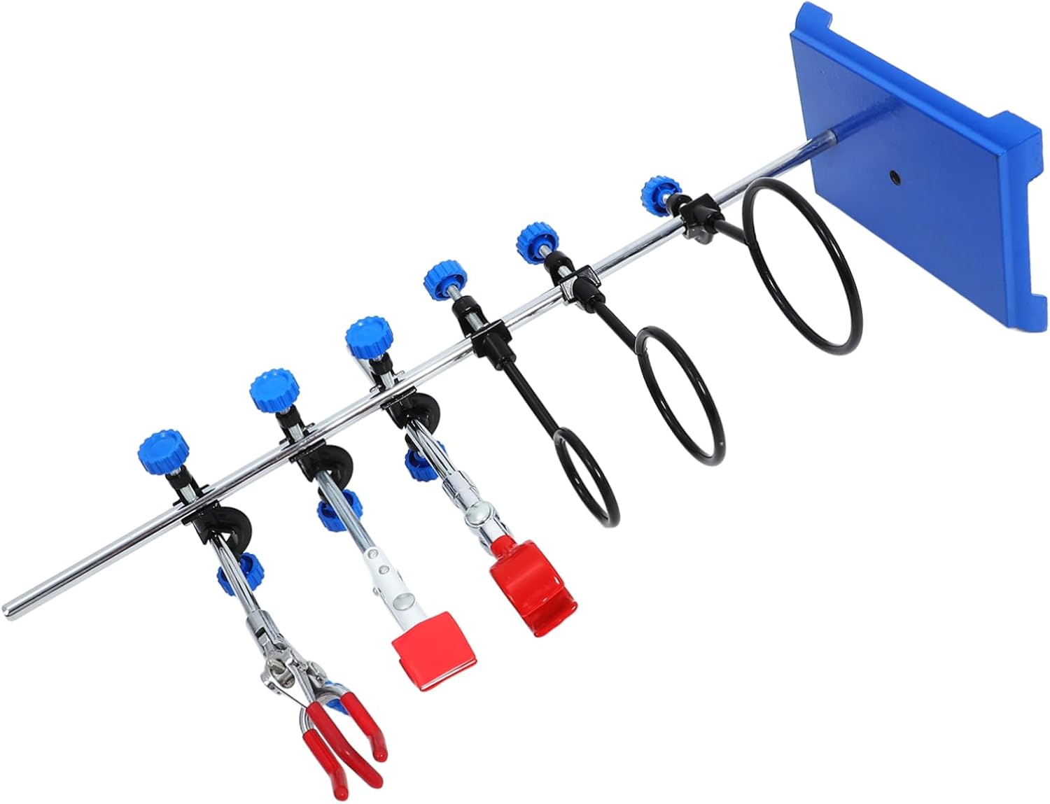 Standard Rack Lab Stand Chemistry Retort Stand Easy to Assemble Detachable Laboratory Grade