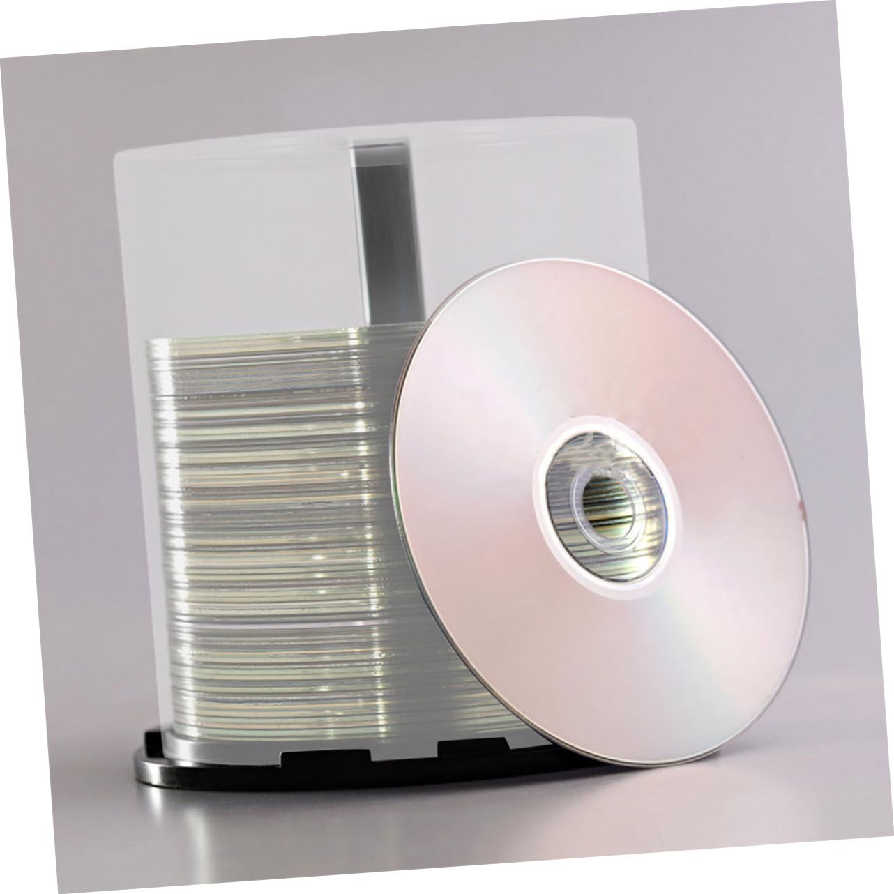 STOBAZA Bacs de Rangement pour CD Dvd Design Minimaliste avec Capacité de 100 Disques Lot de 3 en Pp et Fonction Extraction Facile, pour Maison et Déplacement