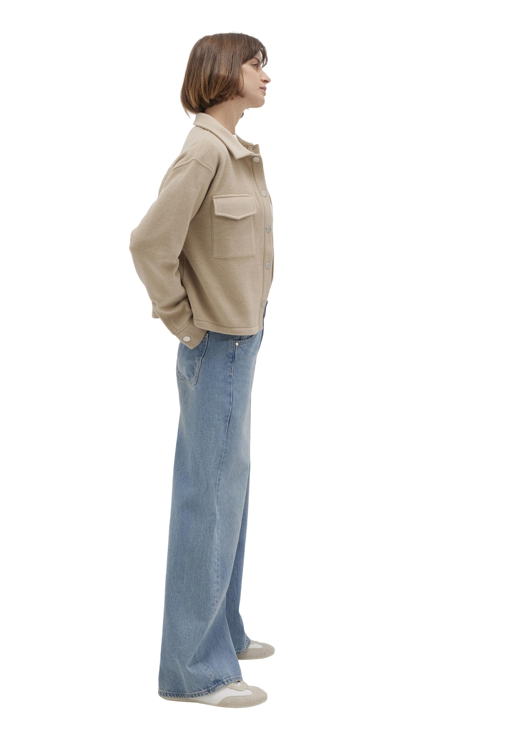 Mavi Damen Button Sweatshirt Pullover
