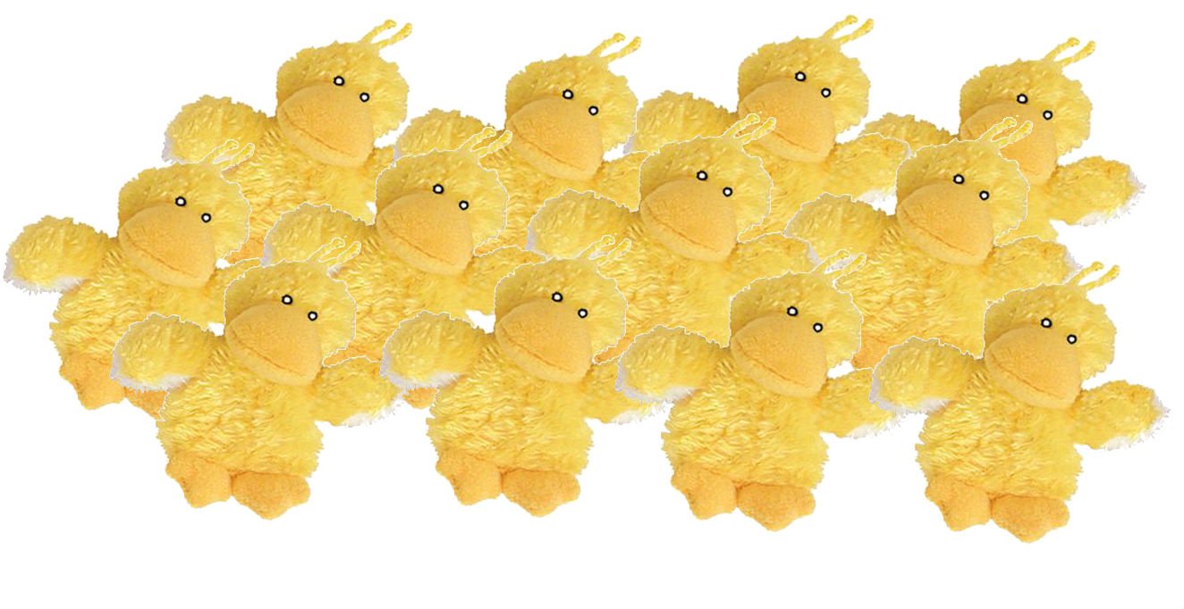 KONG Juguete de peluche para perro, tamaño XS, 4.5 pulgadas, paquete de 12