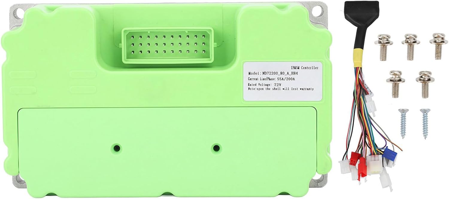 72V 200A ND72200 Brushless DC Motor Sine Wave Controller Self Learning Motor Speed Controller for 1500W for Electric Motorcycle Electric Scooter Brushless DC Driver