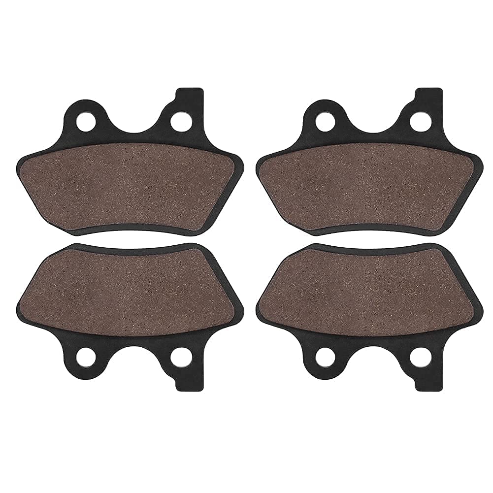 Sollon Front and Rear Brake Pads for Harley Davidson Touring FLHT/FLHTI Electra Glide Standard, FLHTCU-I Electra Glide Ultra Classic, FLHRCi Road King Classic, FXDLi Dyna Low Rider