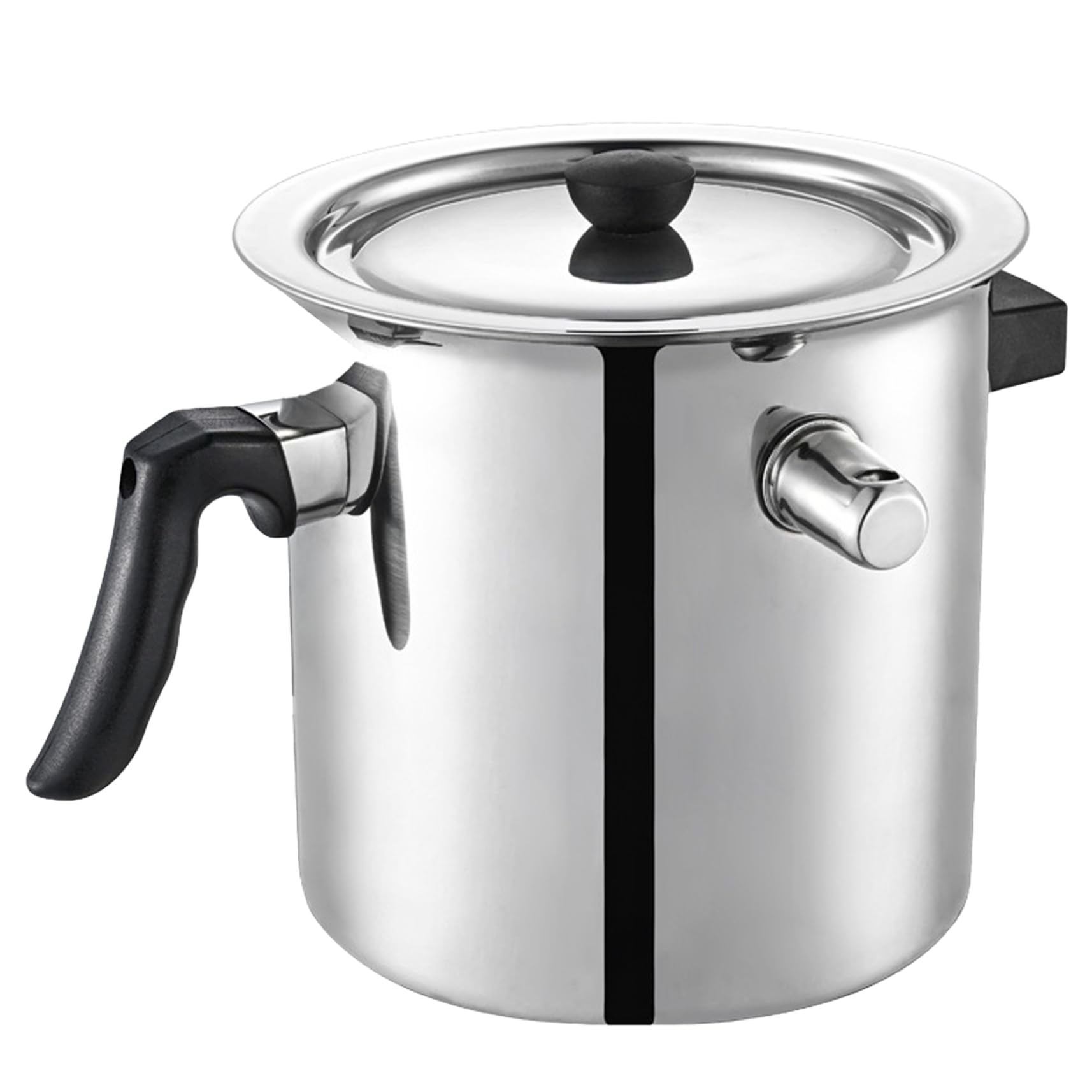 Chaudière à lait double paroi anti-adhérence en inox de 1,5 L pour une cuisson sans brûler