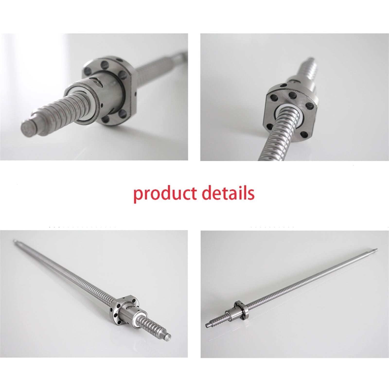 Śruba kulowa, SFU1204 Śruba kulowa z nakrętką 12mm 4mm C7 Gwint walcowany Prawa BK10/BF10 200-1200mm(1000mm)