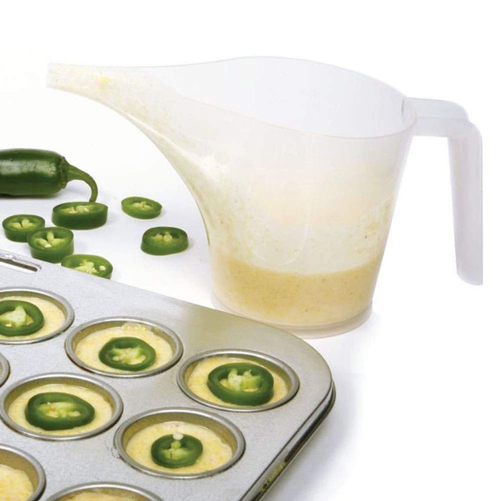 Dzbanek z miarką, 1000 Ml Miarka Dzbanek z Lejkiem Plastikowy Dzbanek z miarką do Gotowania Pieczenie do Nalewania Dżemu, Ciasta, Syropu (Genericzwgo59ugi0-10119833)