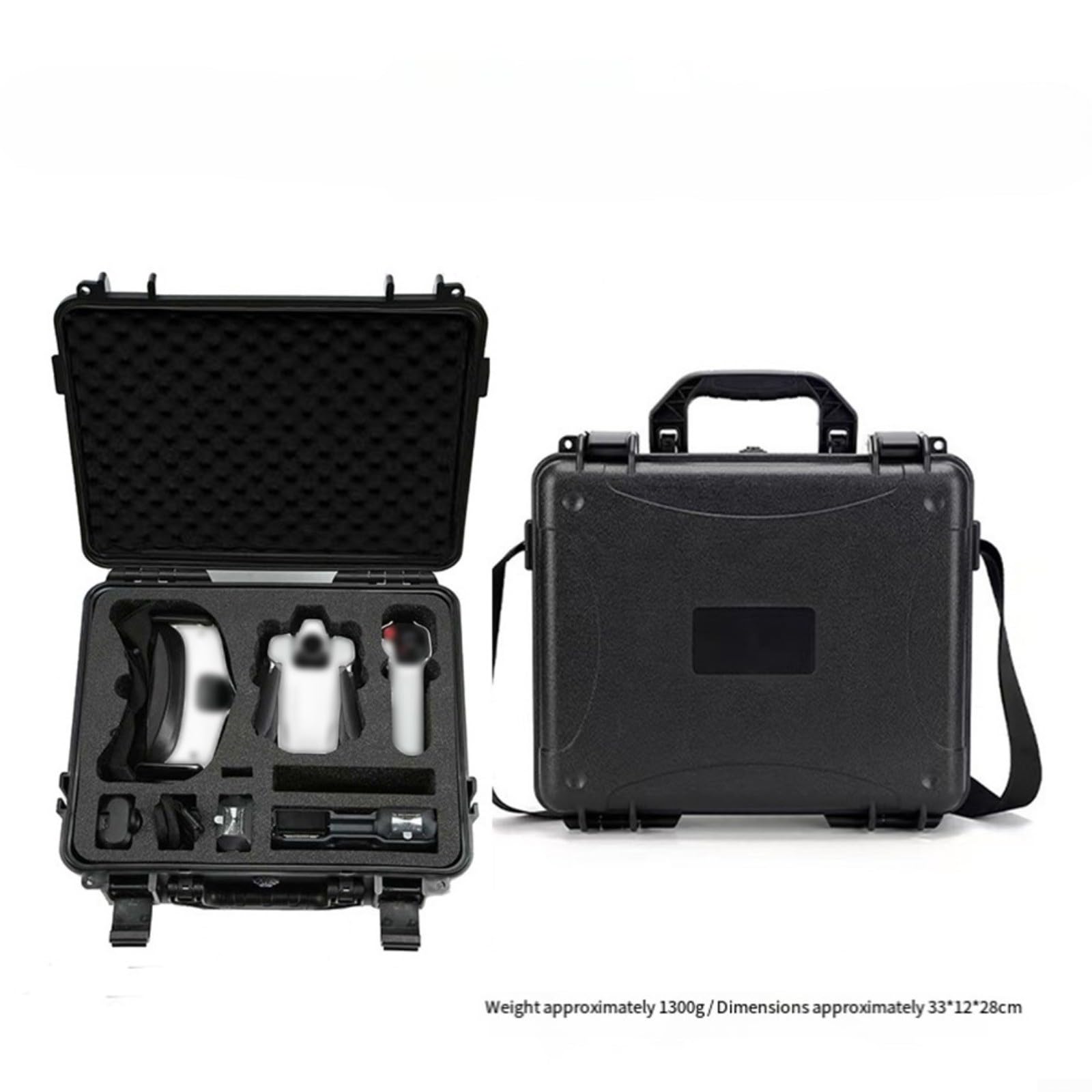 Boîte de rangement pour antigravité A1 : étui ABS anti-explosion, sac à bandoulière portable pour photographie en plein air, voyage, noir, 33 x 28 x 12 cm