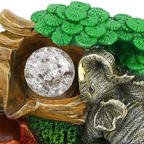 WLHER Mini Wasserfall Desktop Brunnen Innenbrunnen Tisch Mit Buntem LED Licht Wasserfall Zen Meditation Wasserfall Home Office Dekoration Geschenk - Image 3