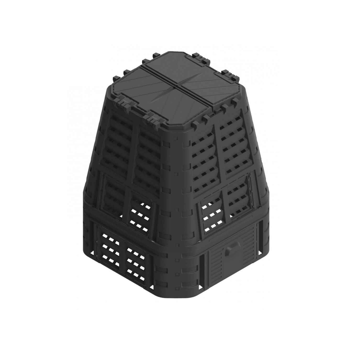 Patrol Kompostownik termiczny z tworzywa sztucznego, szybki kompostownik (650 l)
