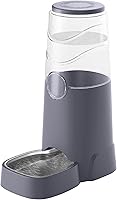 Wefeedy 8L Gravity Pet Waterer - Stainless Steel Automatic Dispenser for Cats & Dogs, Dishwasher-Safe Bowl
