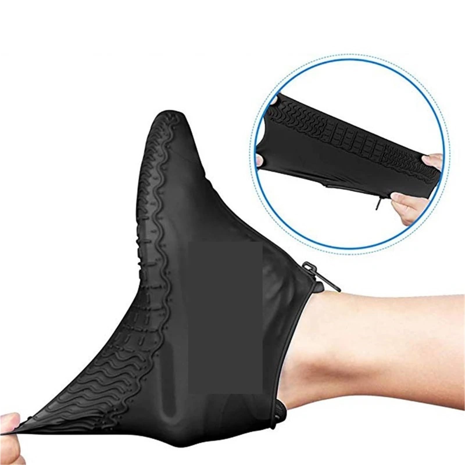 2 pares de cubiertas antideslizantes for zapatos, accesorios reutilizables for hombres, for la lluvia, for mujer, impermeables for Galoshes para Protección
