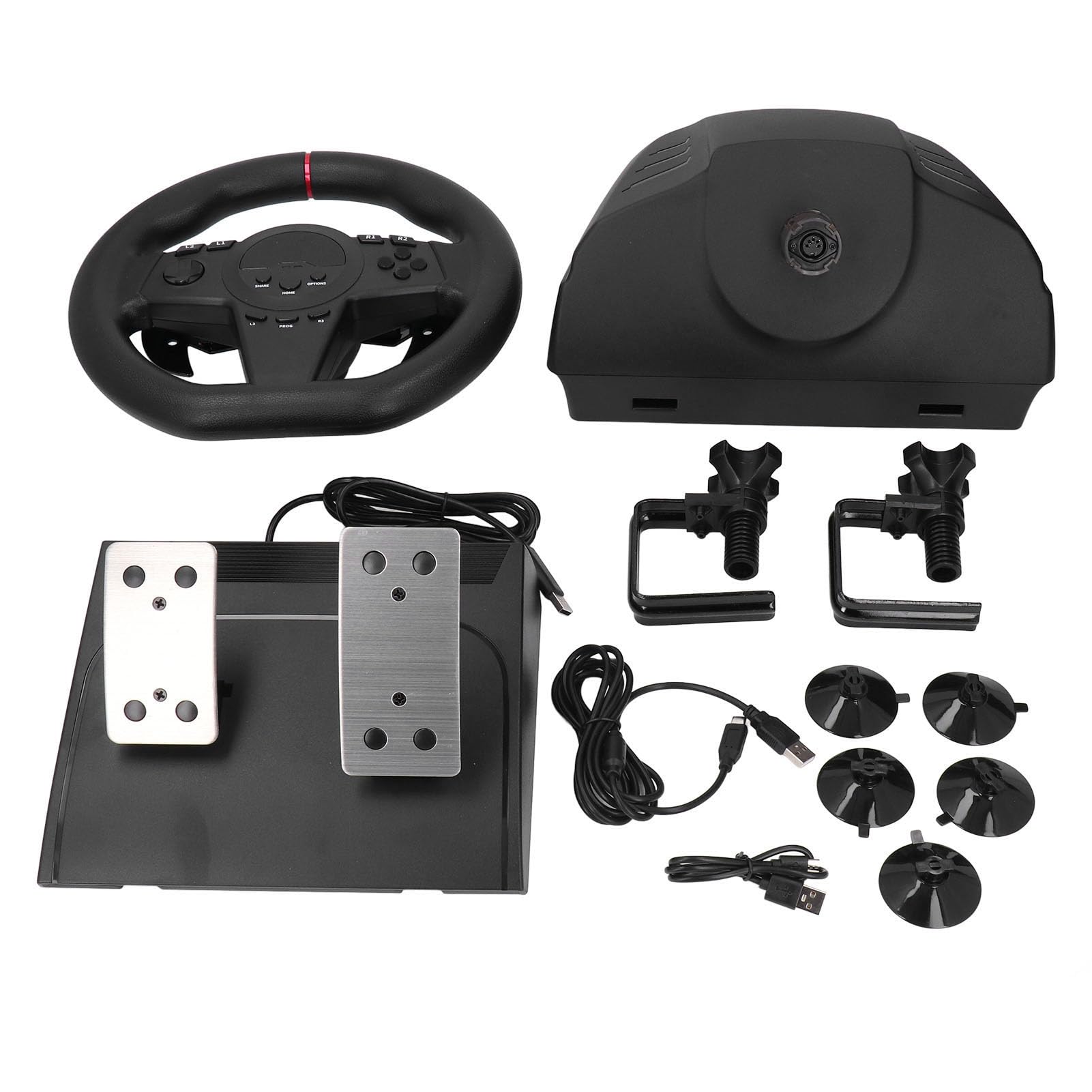 EMUKOEP Volante da Gioco Potente compatibilità Volante da Corsa Antiscivolo per PC X S