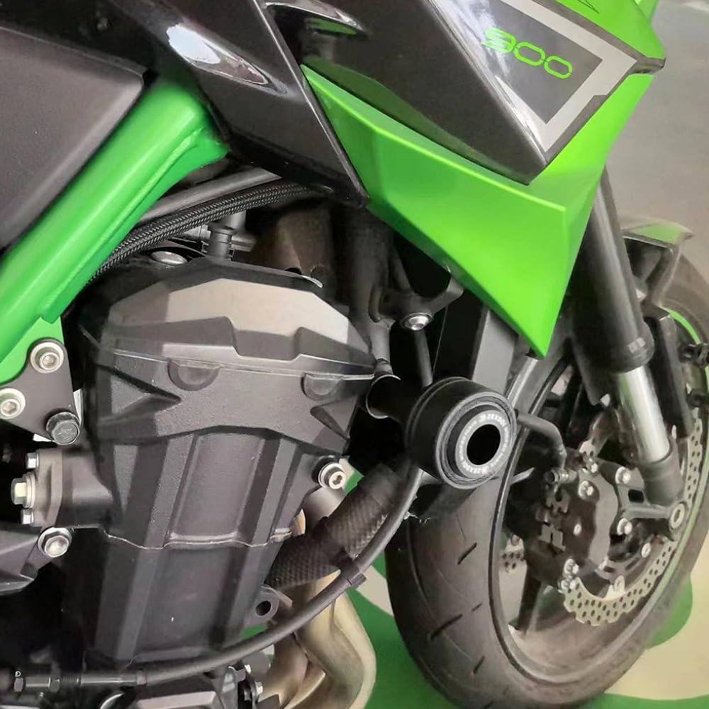 Misura Per Kawasaki Z900 Z900RS z900se 2017-2024 Moto Paratelaio anticollisione Protezione anticaduta crash Z 900 2023 z900 rs accessori (Nero)
