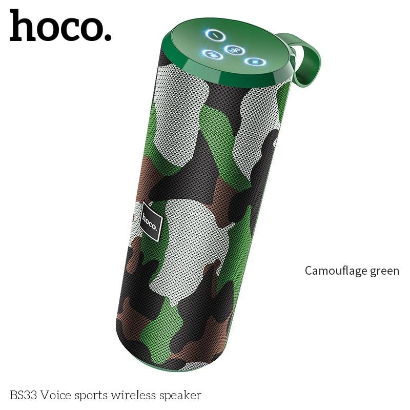 Бурчтуу view of HOCO BS33 Bluetooth Speaker showing top controls