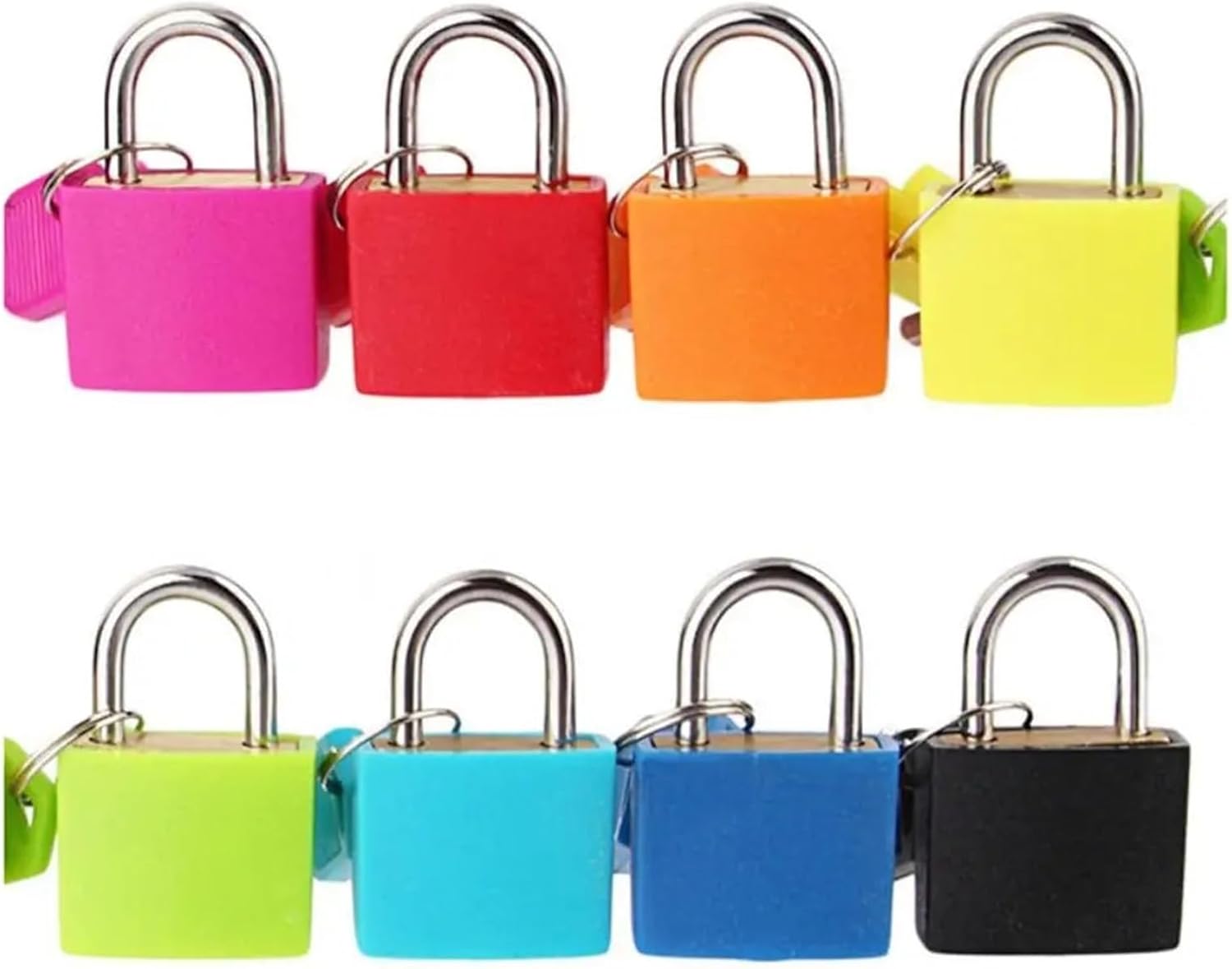 23 * 30 * 18.5mm Coloured Small Luggage Lock Cabinet Door Bookbag Diary Suitcase Theft Security Padlock Dormitory Appliances 1Pcs(23mm Orange)