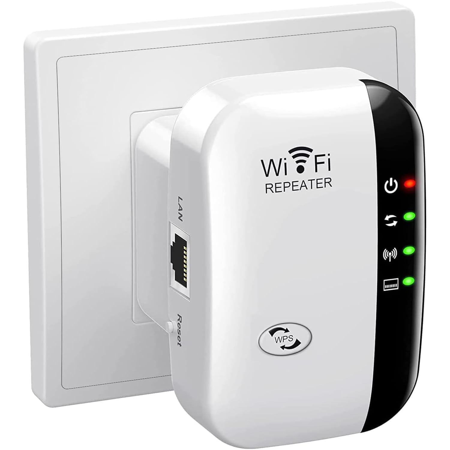 Amplificateur WiFi répéteur 300 m² 45 appareils Port Ethernet Installation Rapide Prise européenne