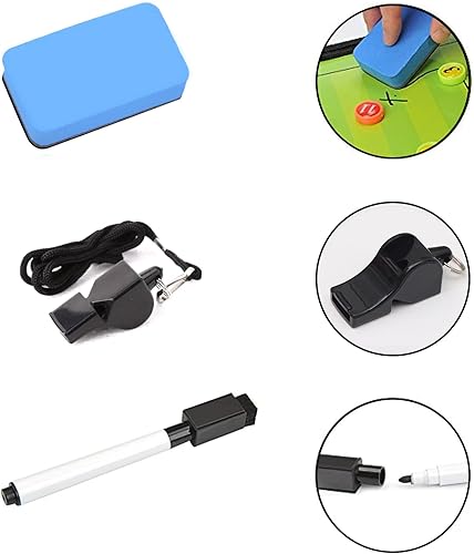 Miniatura 5 de Tabla magnética de entrenamiento de fútbol, bolsa con cremallera, tabla de tácticas de fútbol, tablero de entrenamiento de juego de borrado en seco,