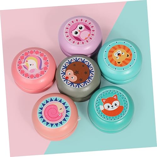 Miniatura 5 de 2 unids Juguetes para niños Yoyo para niños Principiante Yoyo Madera Yoyo Juguete Yoyo Juego de dibujos animados Yoyo Juguete Niños Yoyo Juguete -